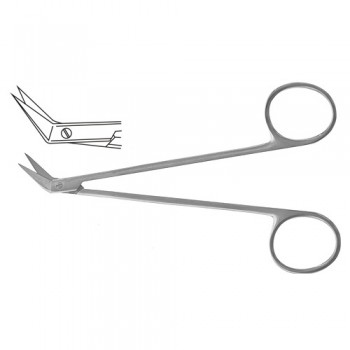 Diethrich-Salyer Dissecting Scissor - For Cleft Palate Angled Stainless Steel, 12 cm - 4 3/4"